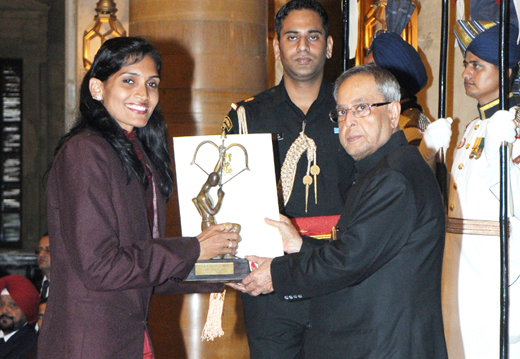 Arjuna Award to Mamata Poojary